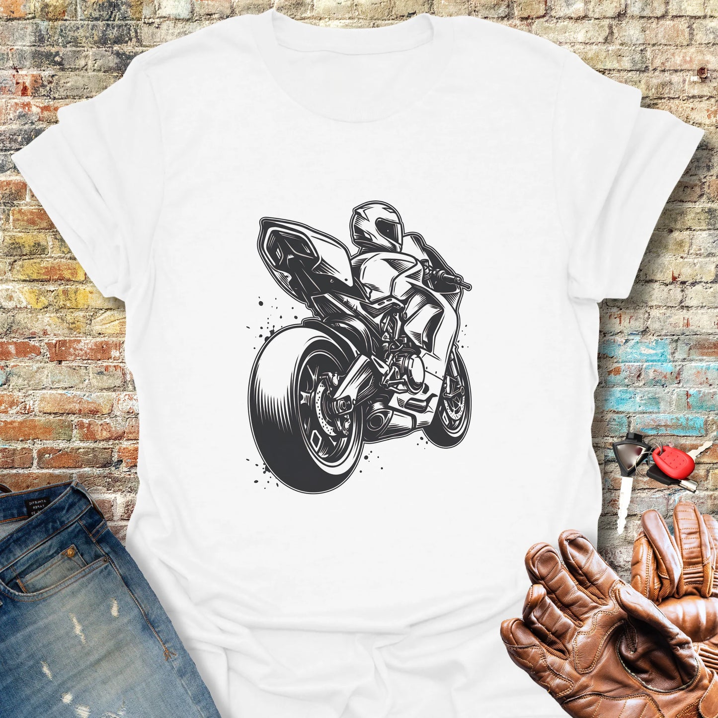 Superbike Three-Quarter T-Shirt - White