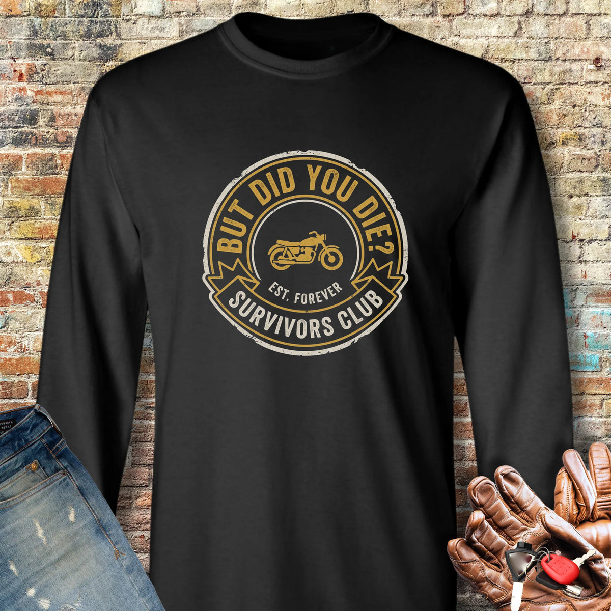 Survivors Club Long Sleeve T-Shirt - Black