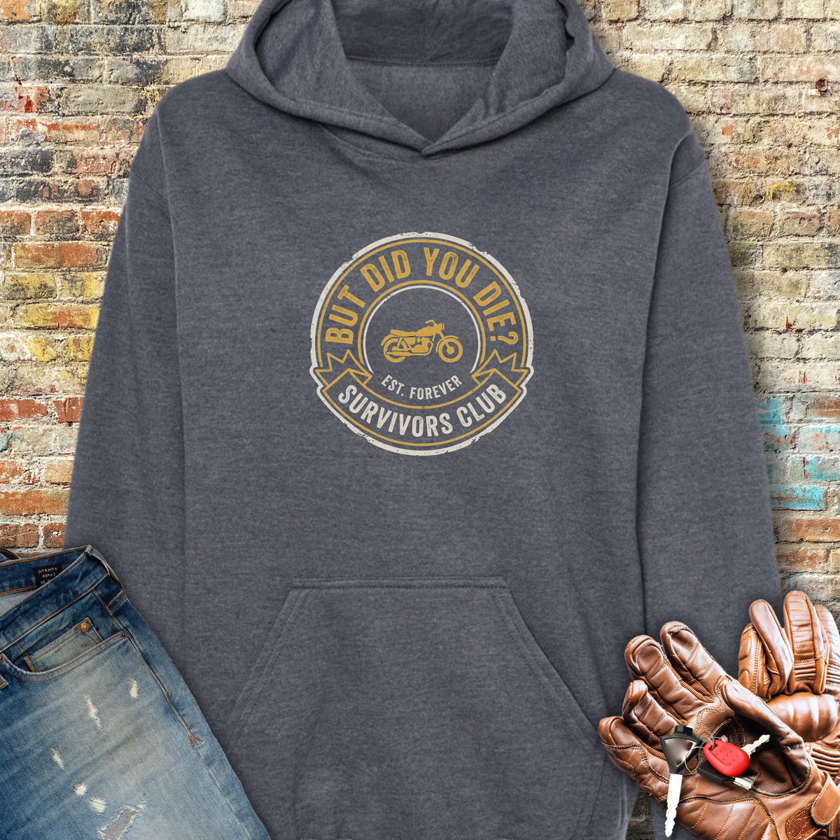Survivors Club Hoodie - Dark Heather