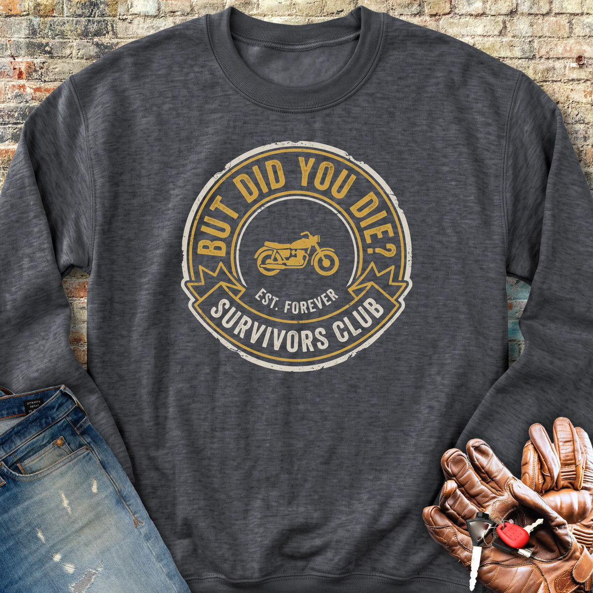 Survivors Club Sweatshirt - Dark Heather