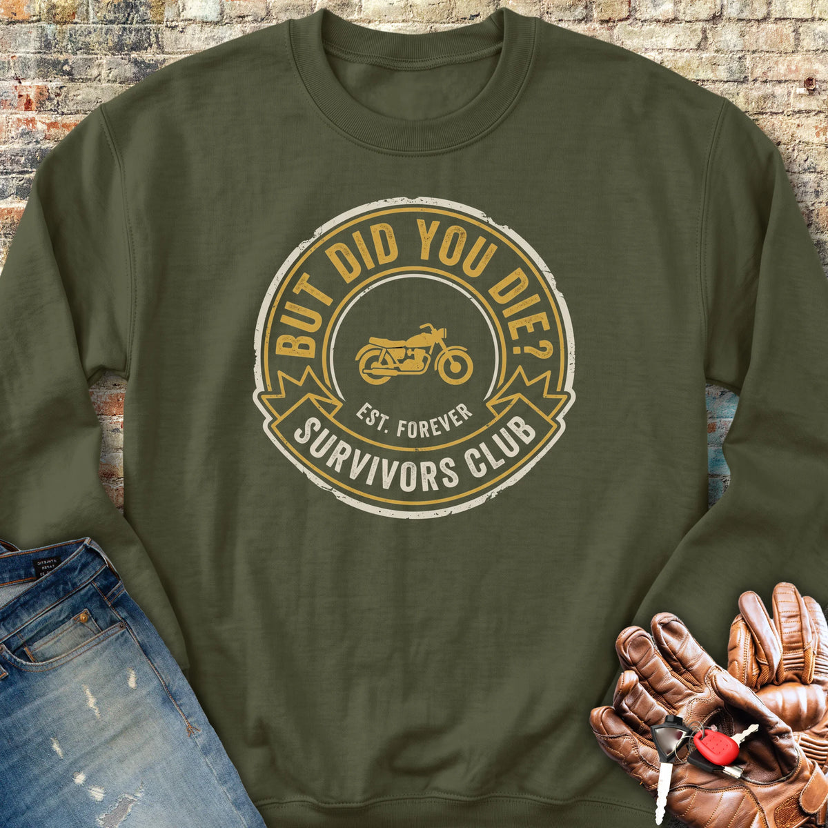 Survivors Club Sweatshirt - Military Green