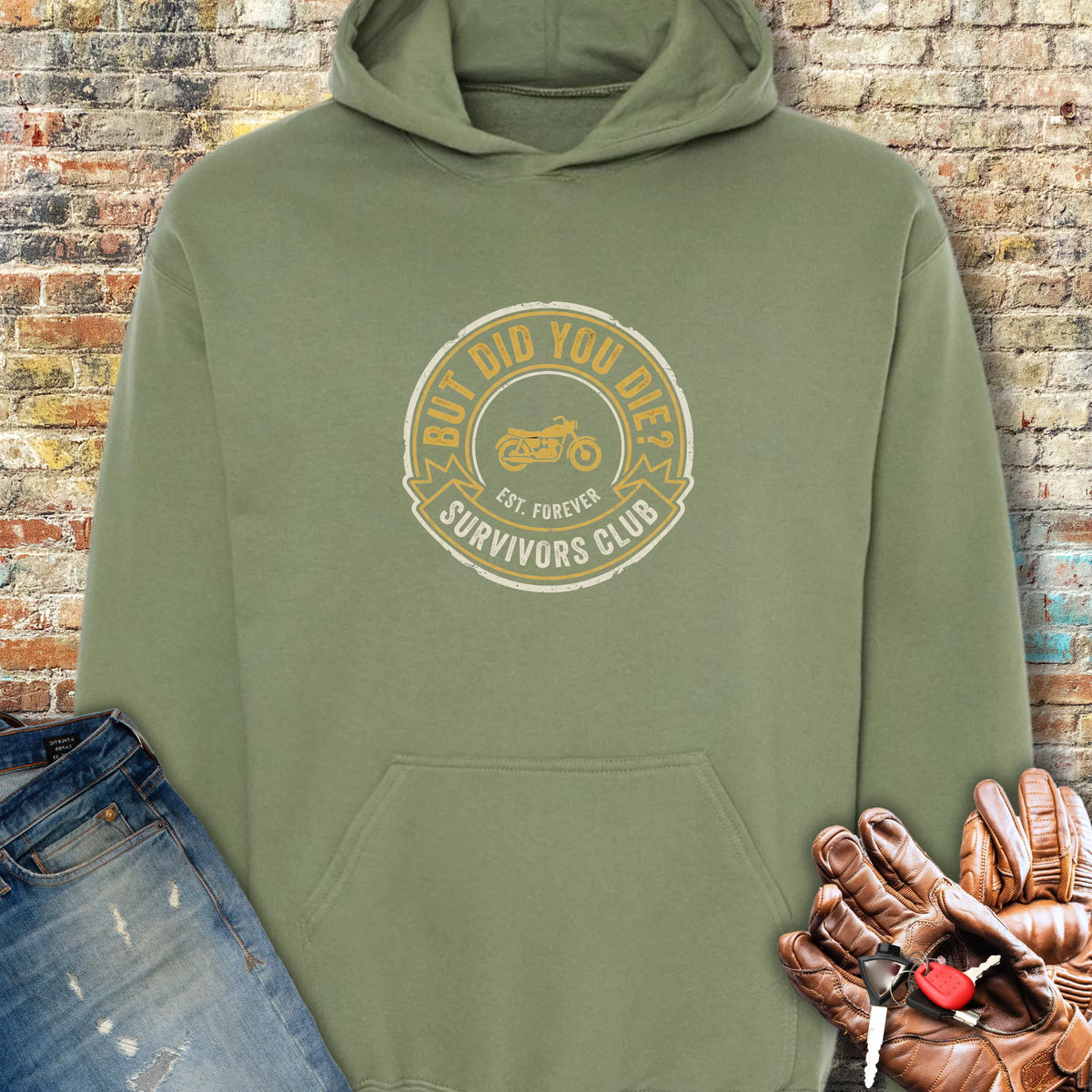 Survivors Club Hoodie - Military Green