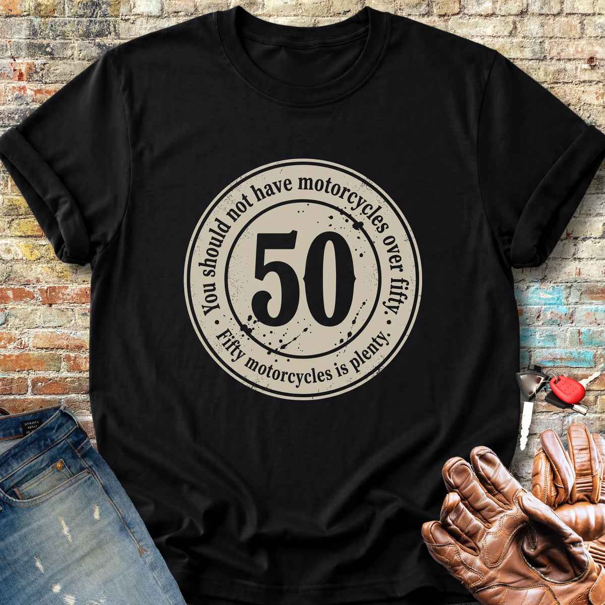 The 50 Riders Club Classic T-Shirt - Black