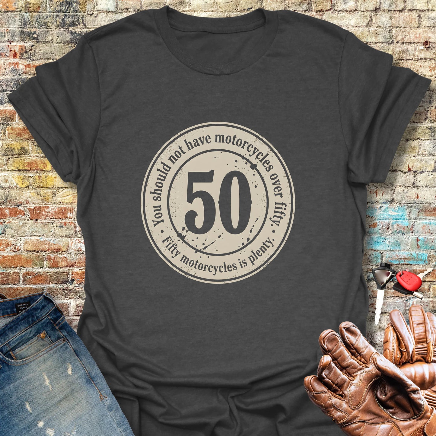 The 50 Riders Club T-Shirt - Dark Heather