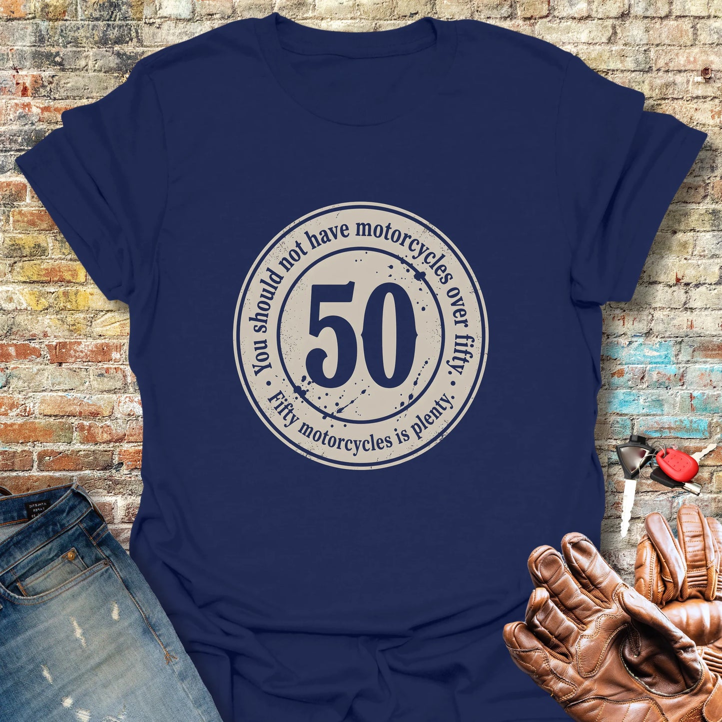The 50 Riders Club T-Shirt - Navy