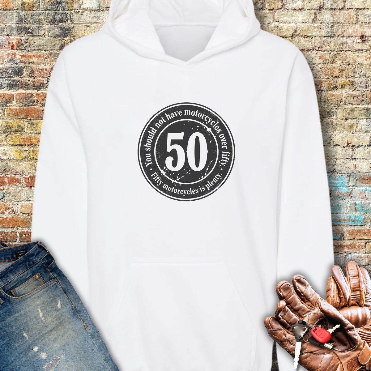 The 50 Riders Club Hoodie - White