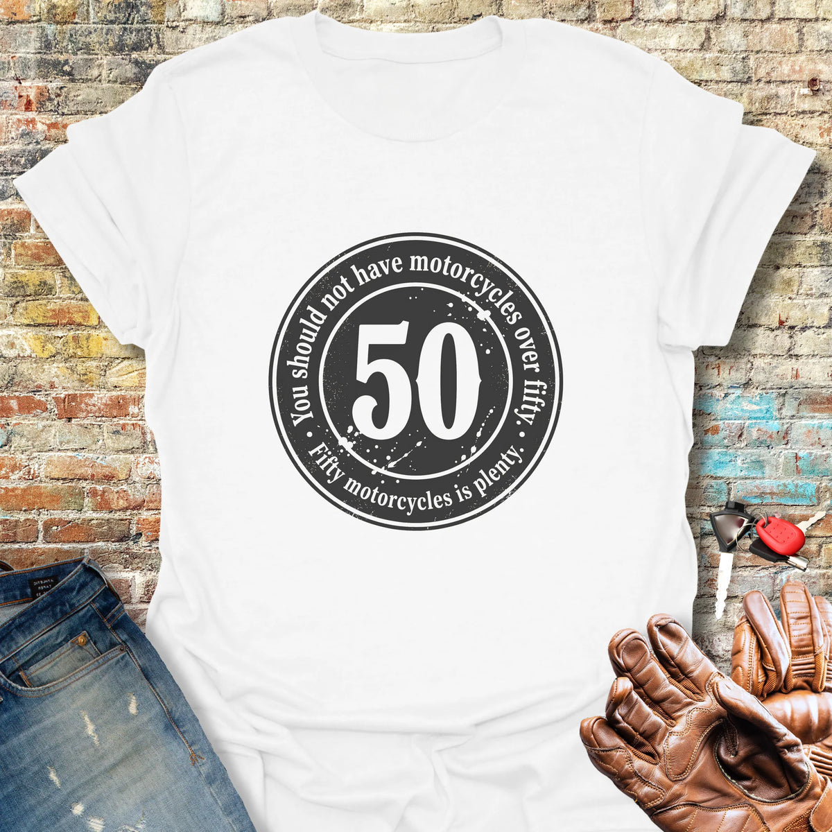 The 50 Riders Club - White
