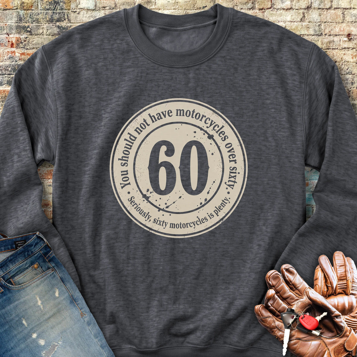 The 60 Riders Club Sweatshirt - Dark Heather