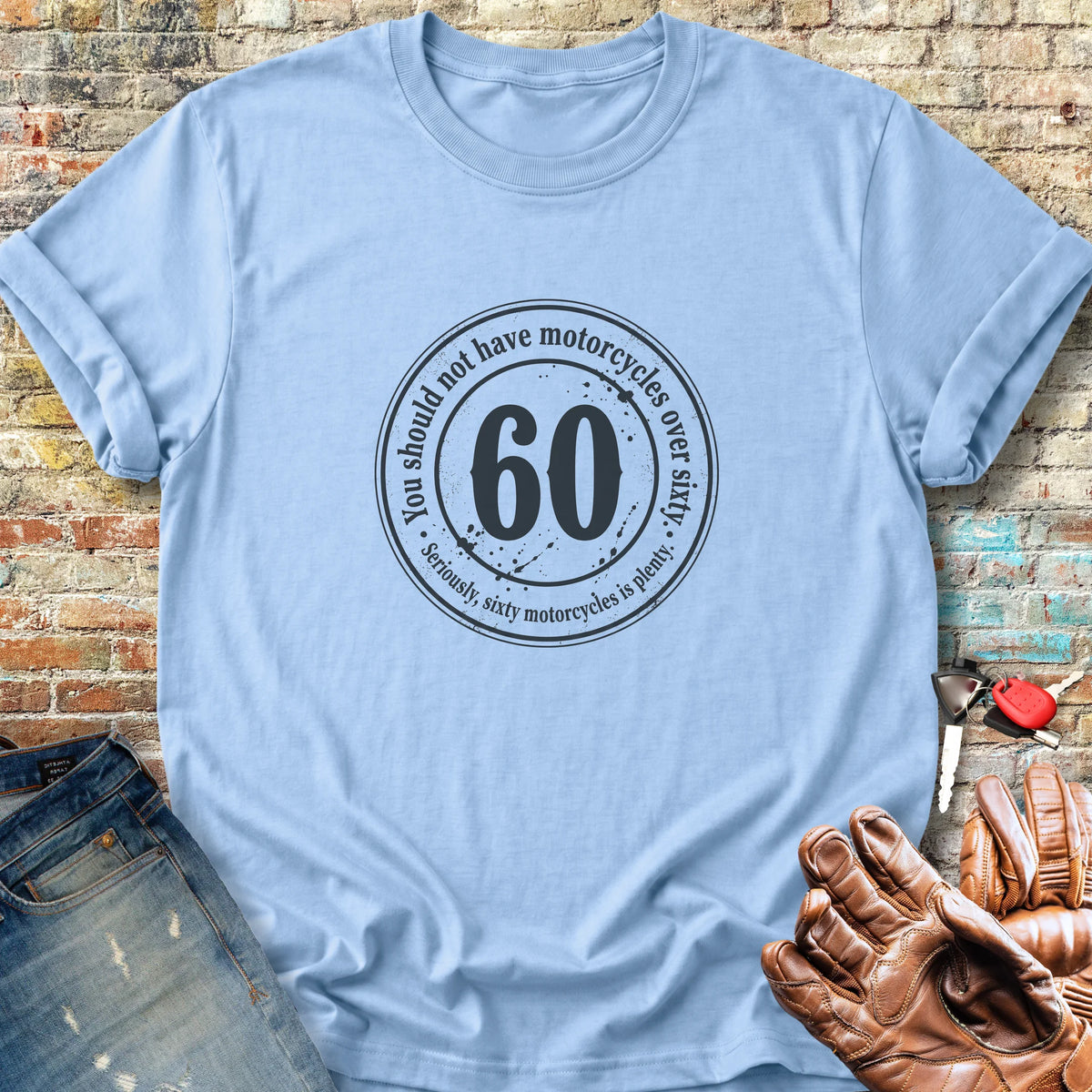 The 60 Riders Club Classic T-Shirt - Light Blue