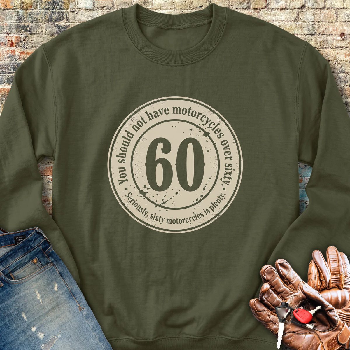 The 60 Riders Club Sweatshirt - Military Green