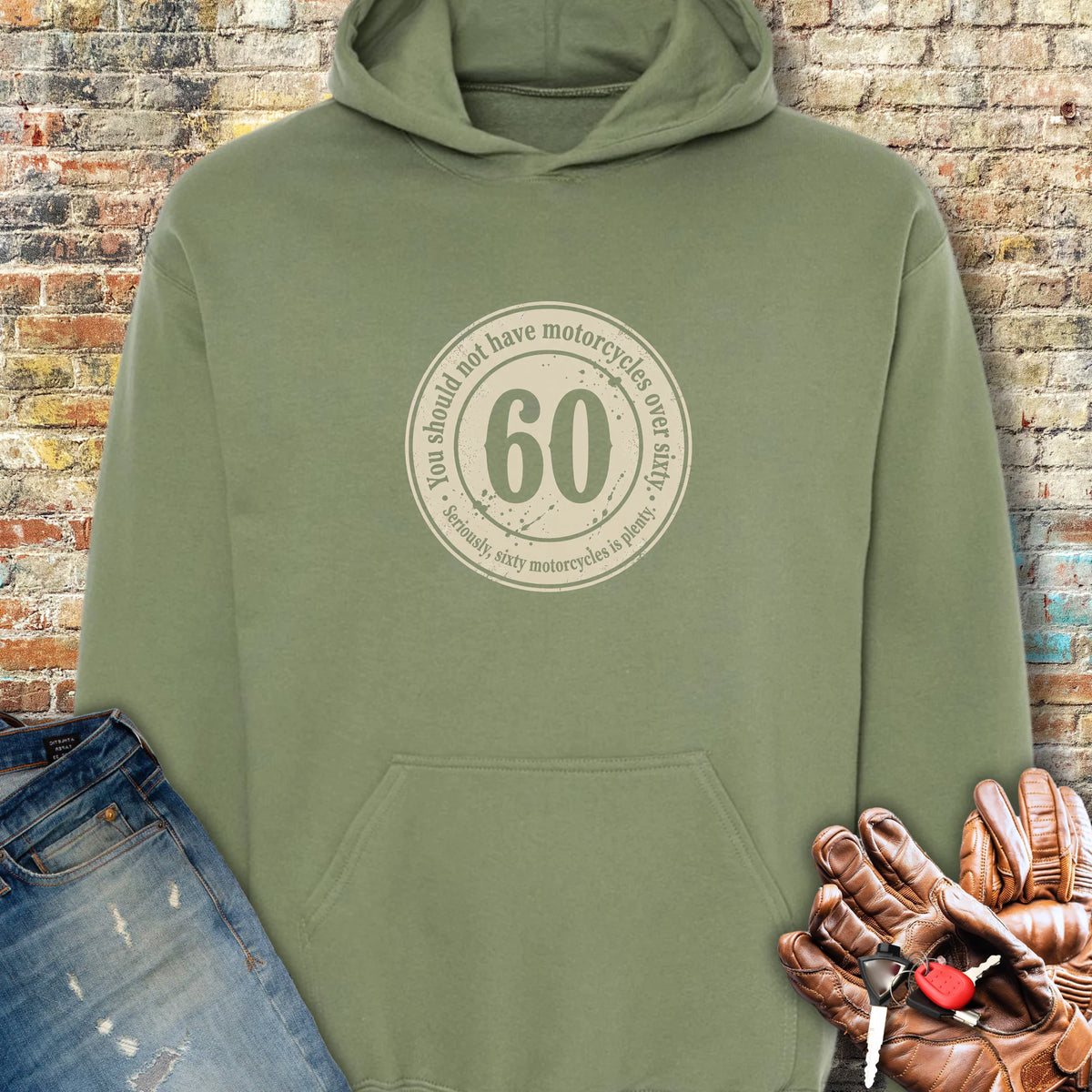 The 60 Riders Club Hoodie - Military Green
