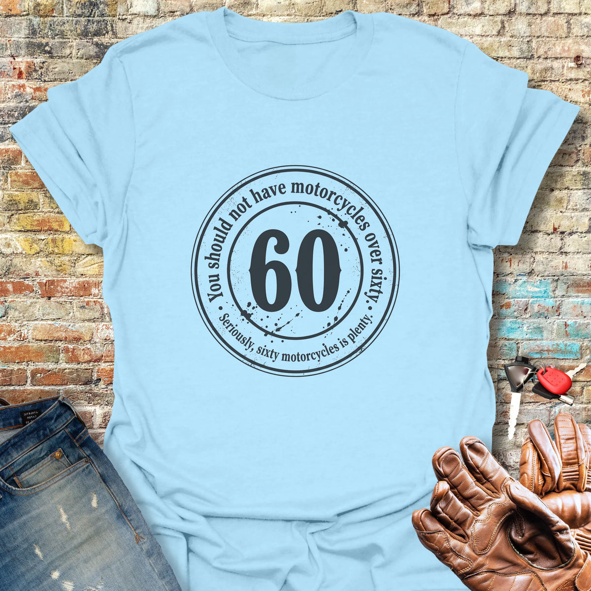 The 60 Riders Club Softstyle T-Shirt - Light Blue