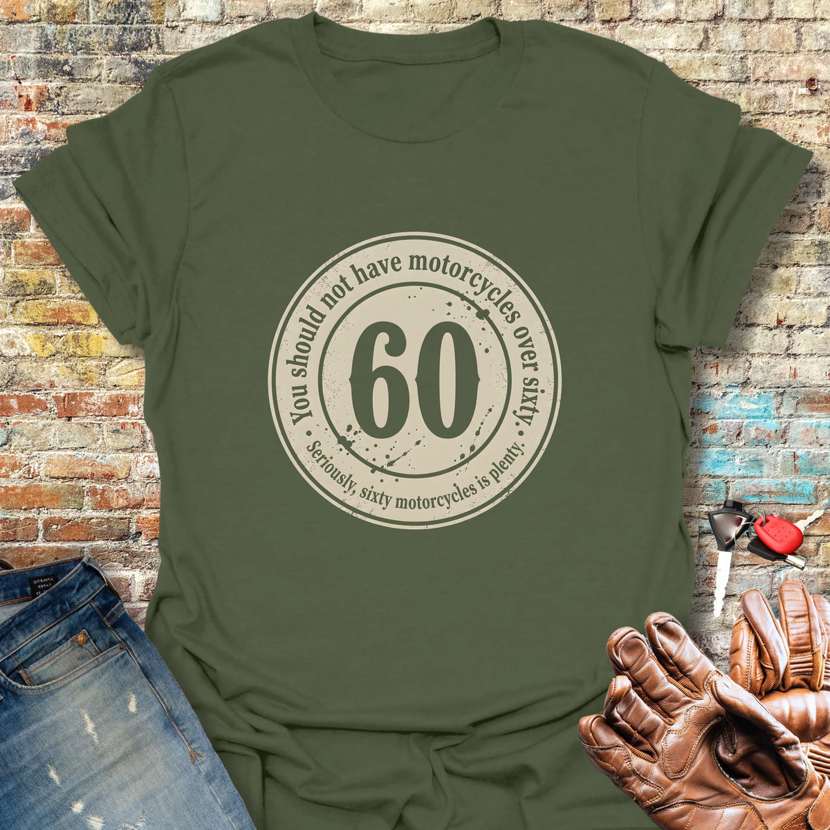 The 60 Riders Club Softstyle T-Shirt - Military Green