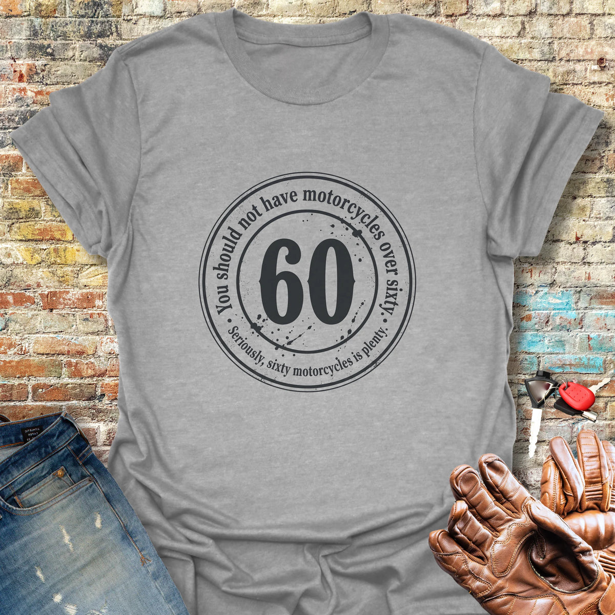 The 60 Riders Club Softstyle T-Shirt - Sport Grey