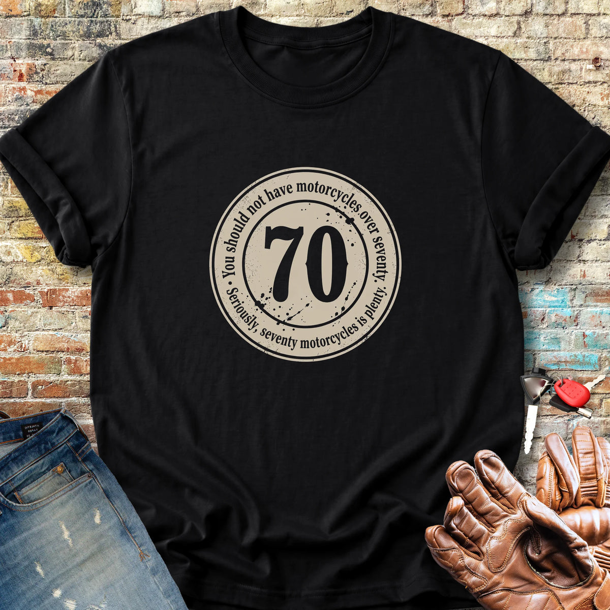 The 70 Riders Club Classic T-Shirt - Black