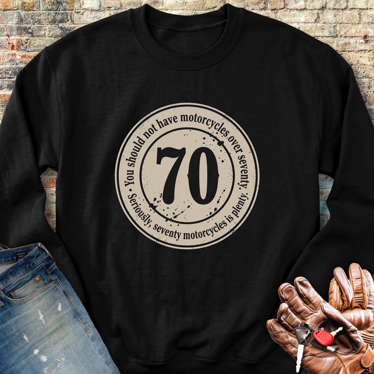 The 70 Riders Club Sweatshirt - Black