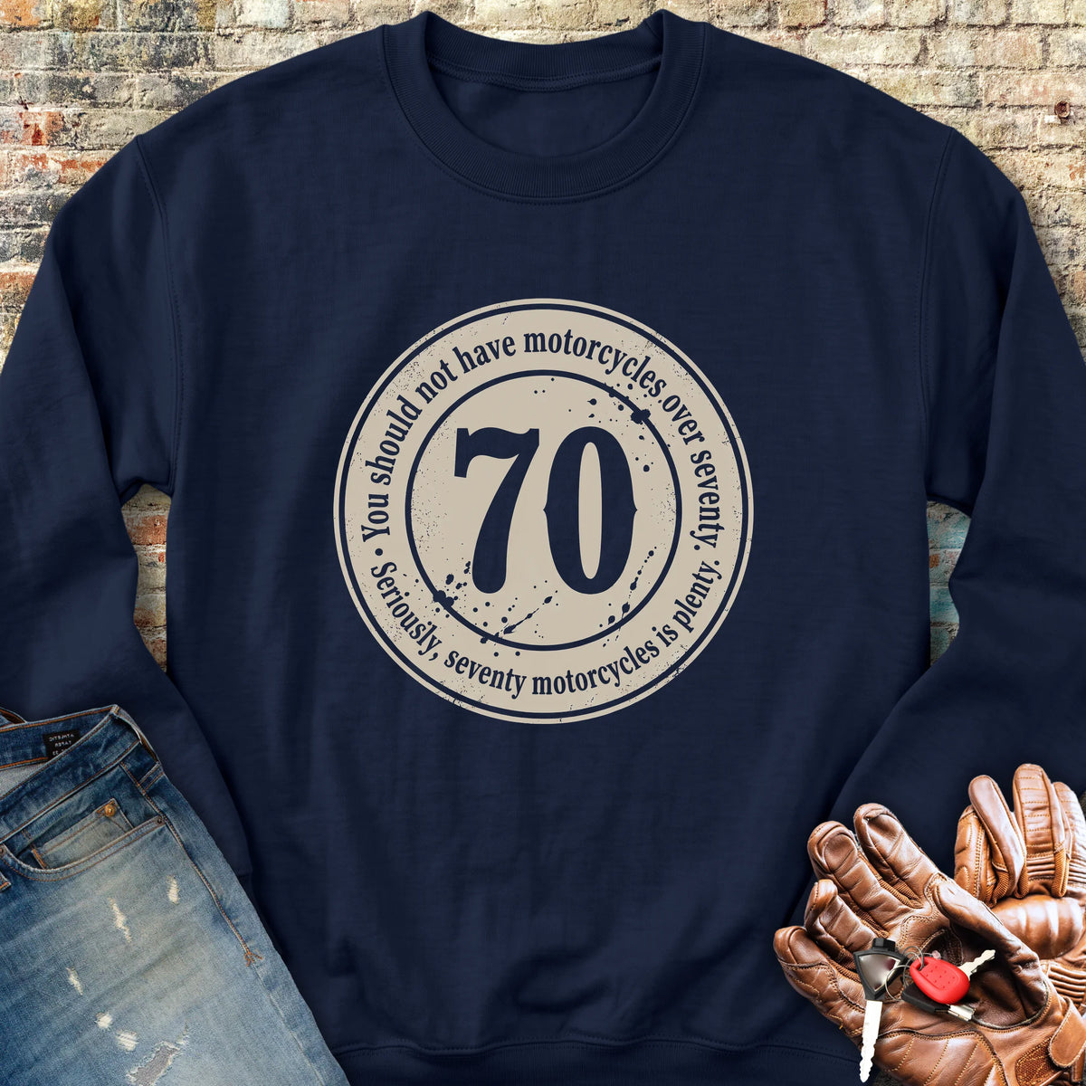 The 70 Riders Club Sweatshirt - Navy