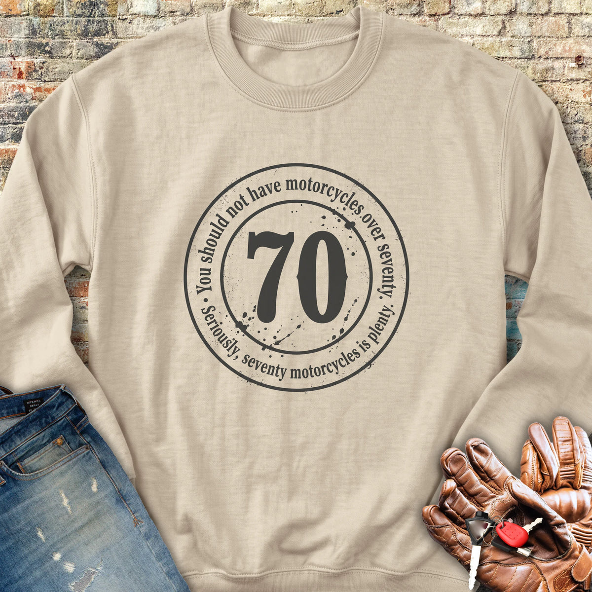 The 70 Riders Club Sweatshirt - Sand