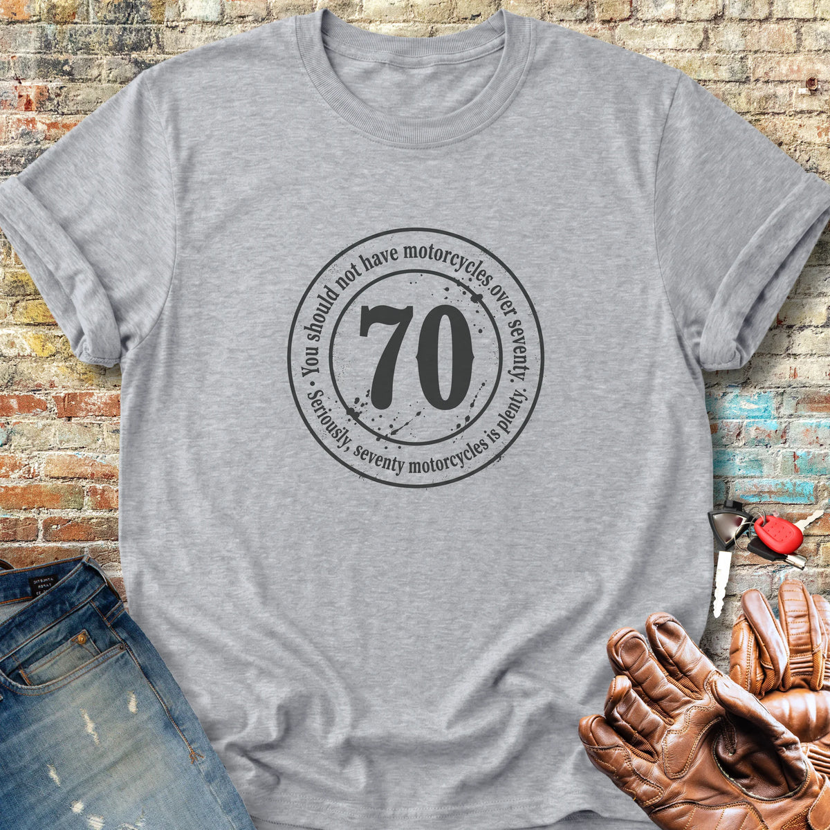 The 70 Riders Club Classic T-Shirt - Sport Grey