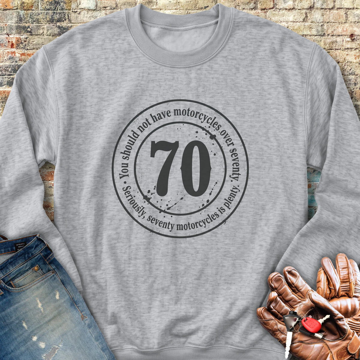 The 70 Riders Club Sweatshirt - Sport Grey