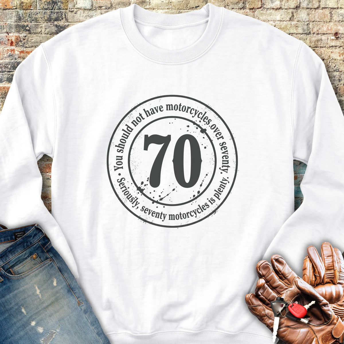 The 70 Riders Club Sweatshirt - White