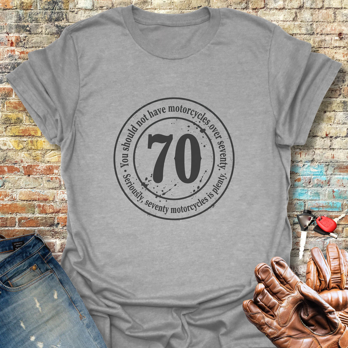 The 70 Riders Club Softstyle T-Shirt - Sport Grey