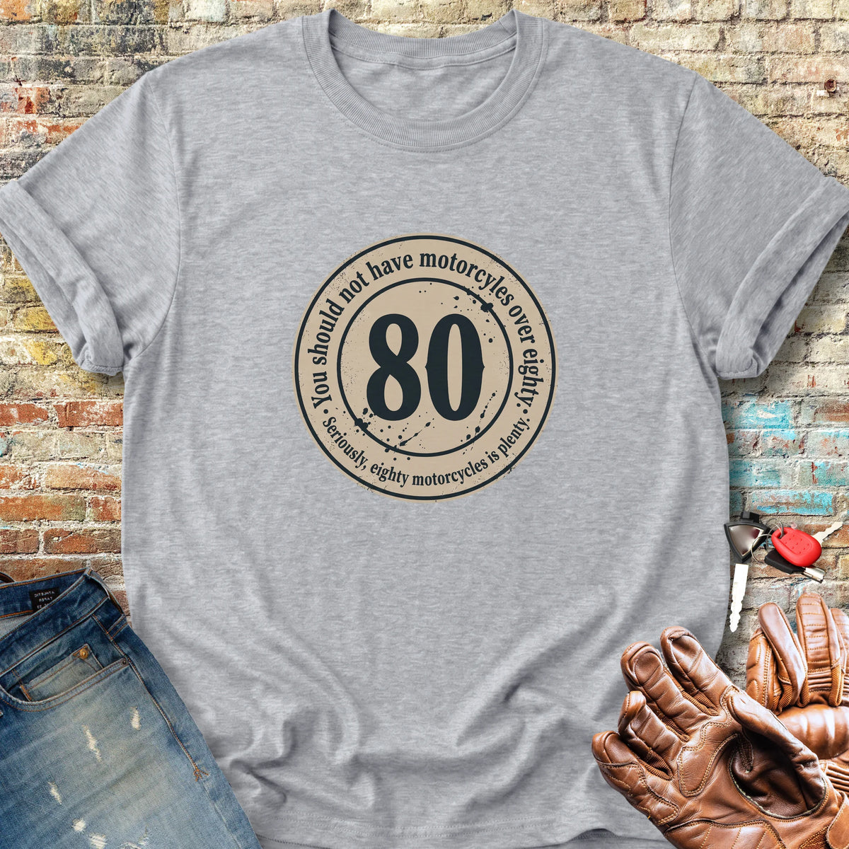 The 80 Riders Club Classic T-Shirt - Sport Grey