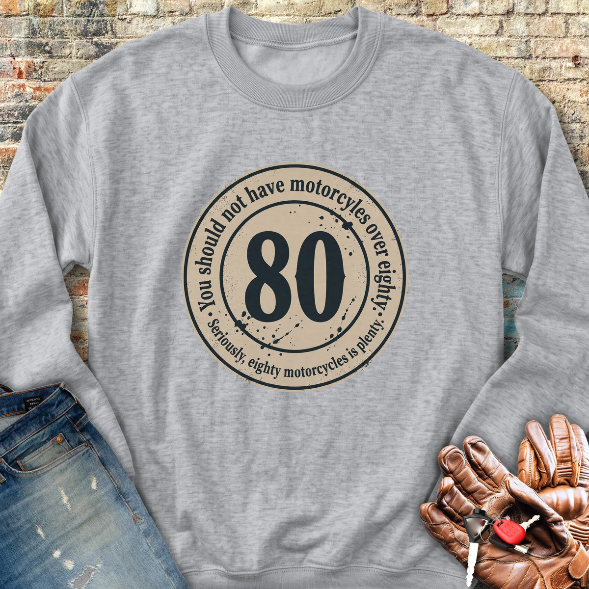 The 80 Riders Club Sweatshirt - Sport Grey