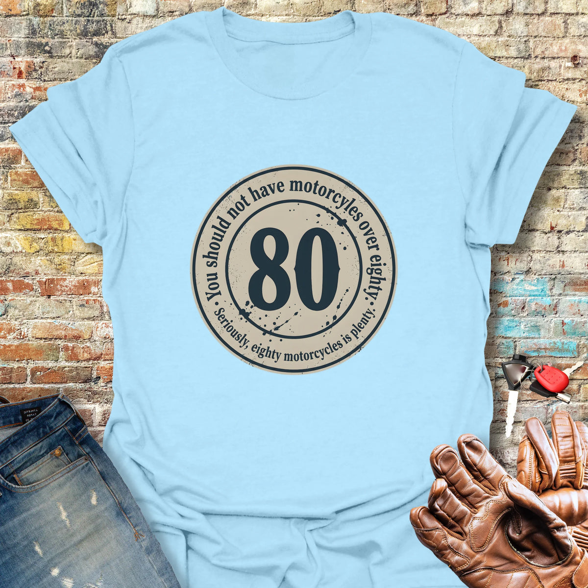 The 80 Riders Club Softstyle T-Shirt - Light Blue