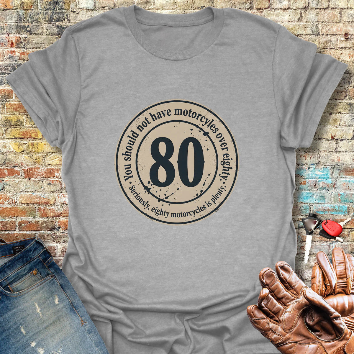 The 80 Riders Club Softstyle T-Shirt - Sport Grey