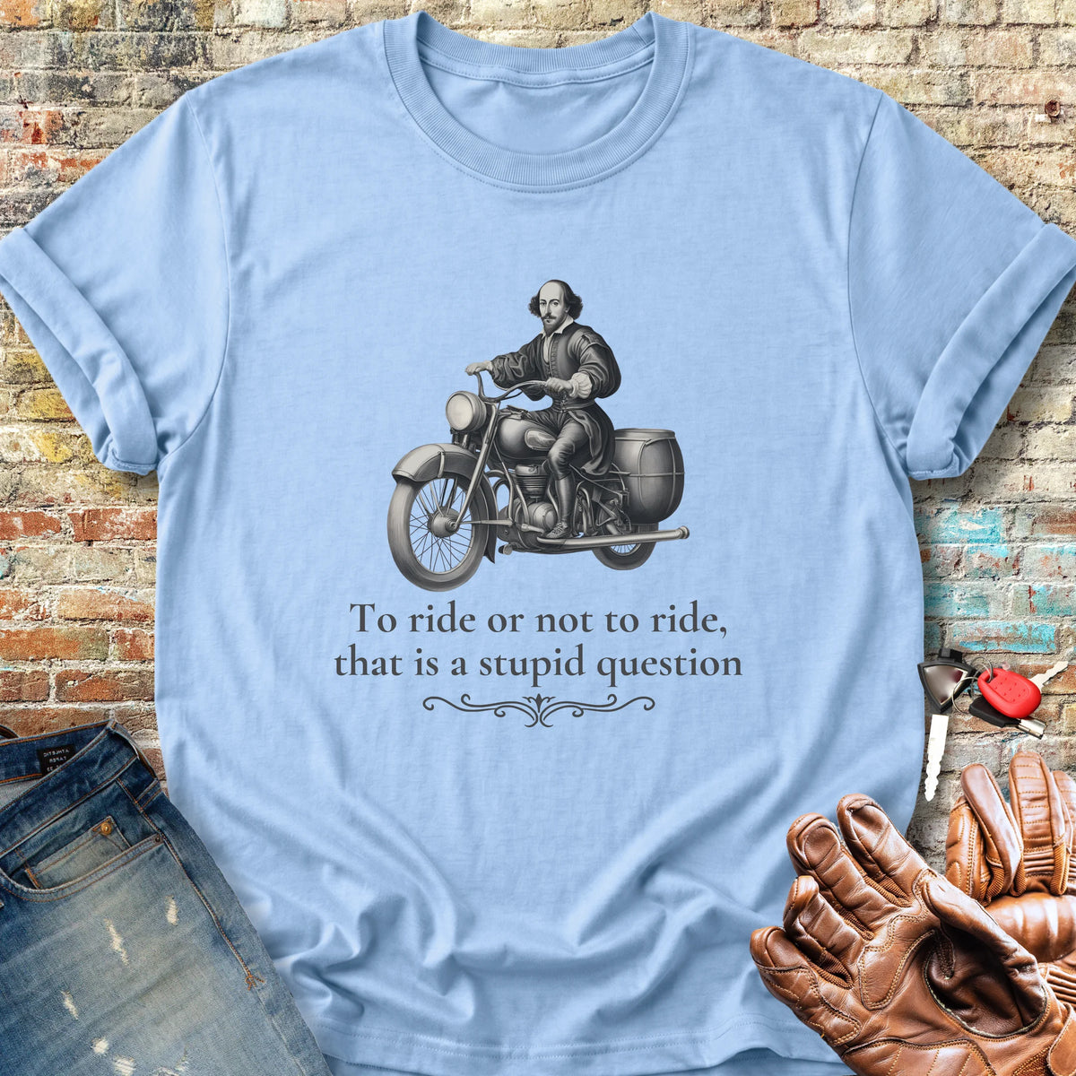 The Bard Classic T-Shirt - Light Blue