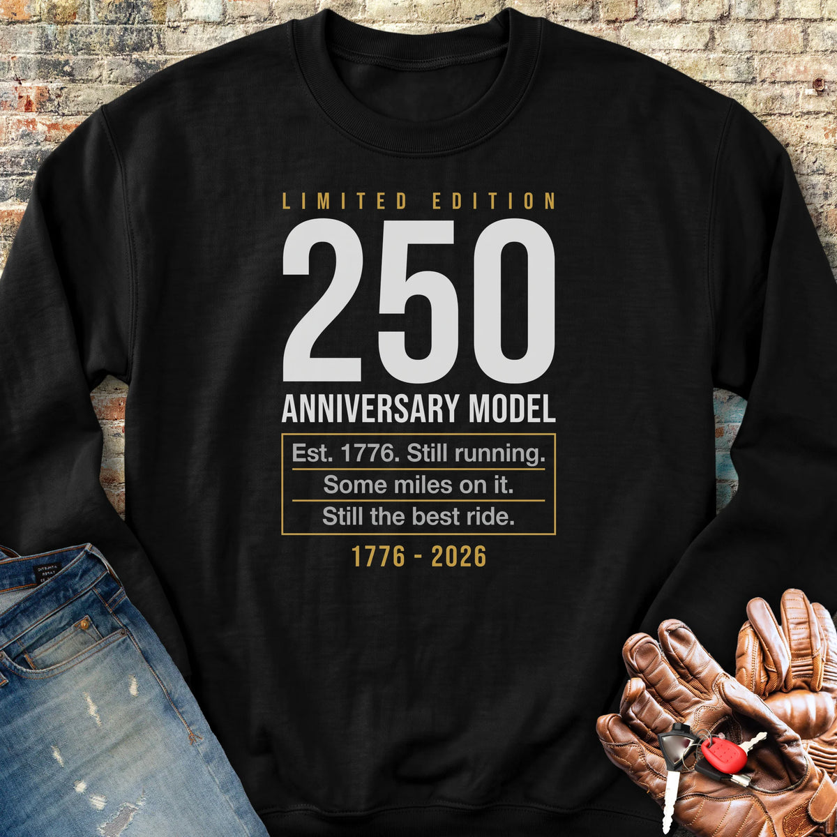 The Best Ride 250 Sweatshirt - Black