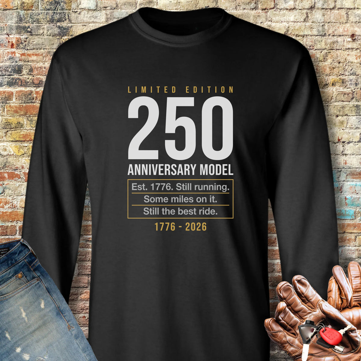 The Best Ride 250 Long Sleeve T-Shirt - Black