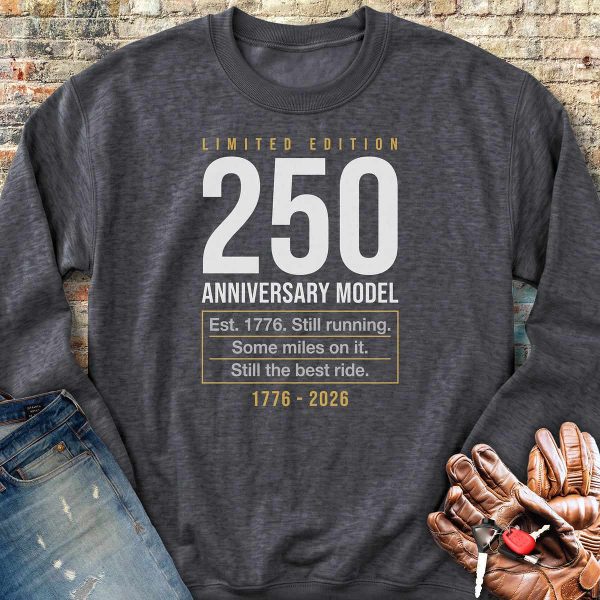 The Best Ride 250 Sweatshirt - Dark Heather