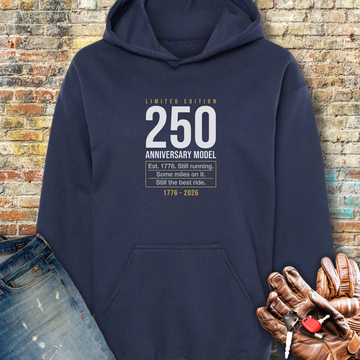 The Best Ride 250 Hoodie - Navy