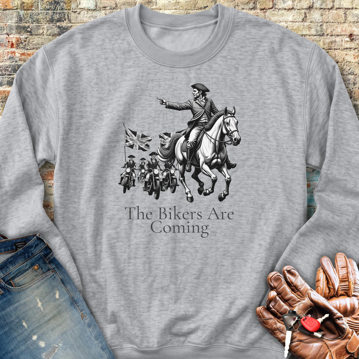 The Bikers Are Coming (Classic) Sweatshirt - Sport Grey