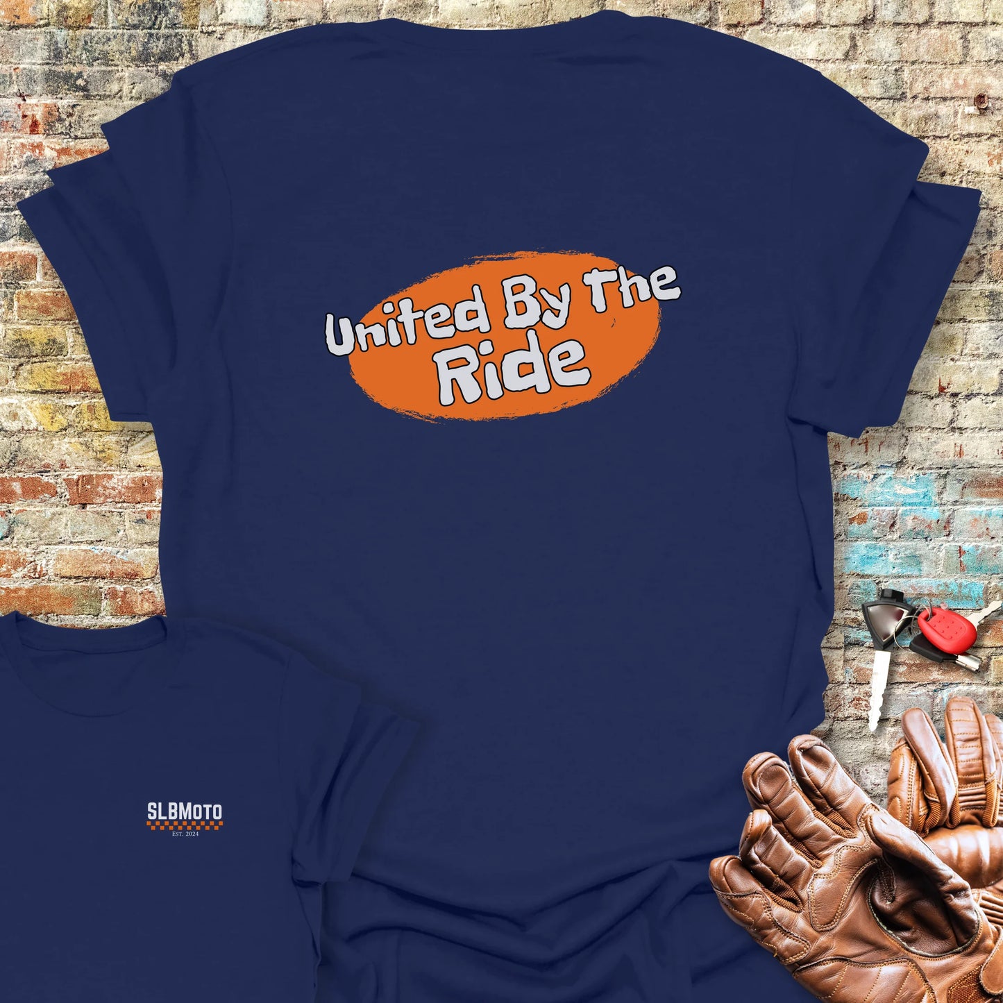 The Bond Back Print T-Shirt - Navy
