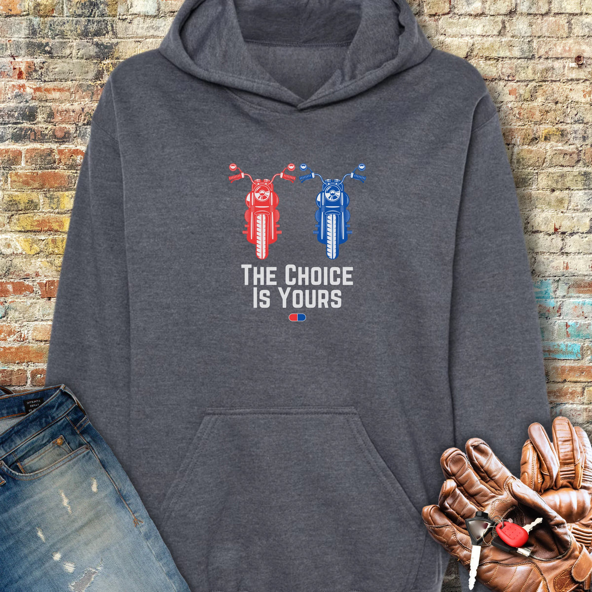 The Choice Hoodie - Dark Heather