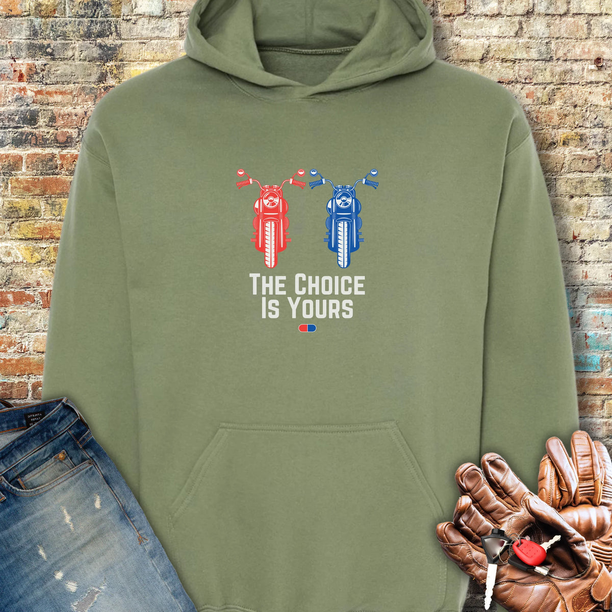 The Choice Hoodie - Military Green