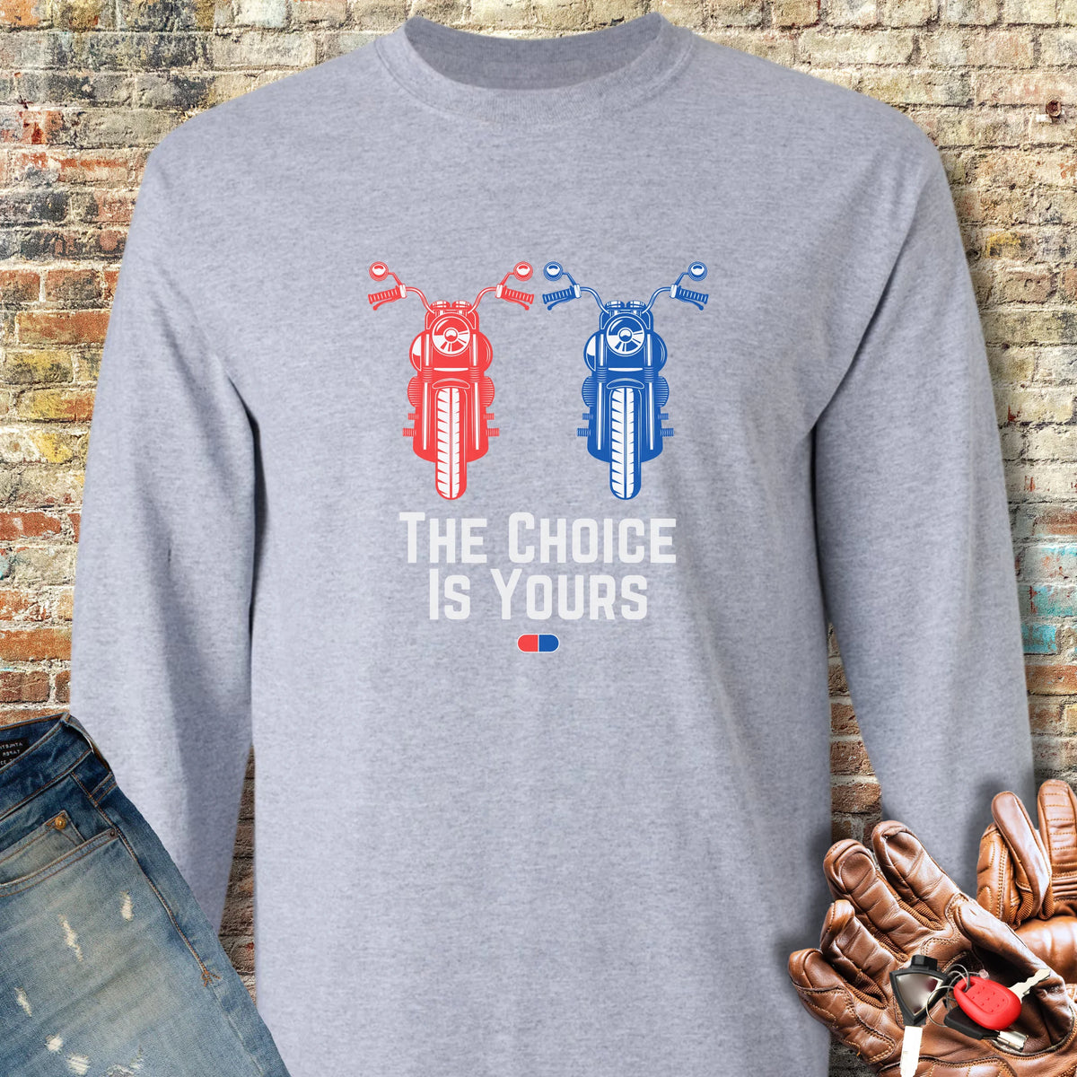 The Choice Long Sleeve T-Shirt - Sport Grey