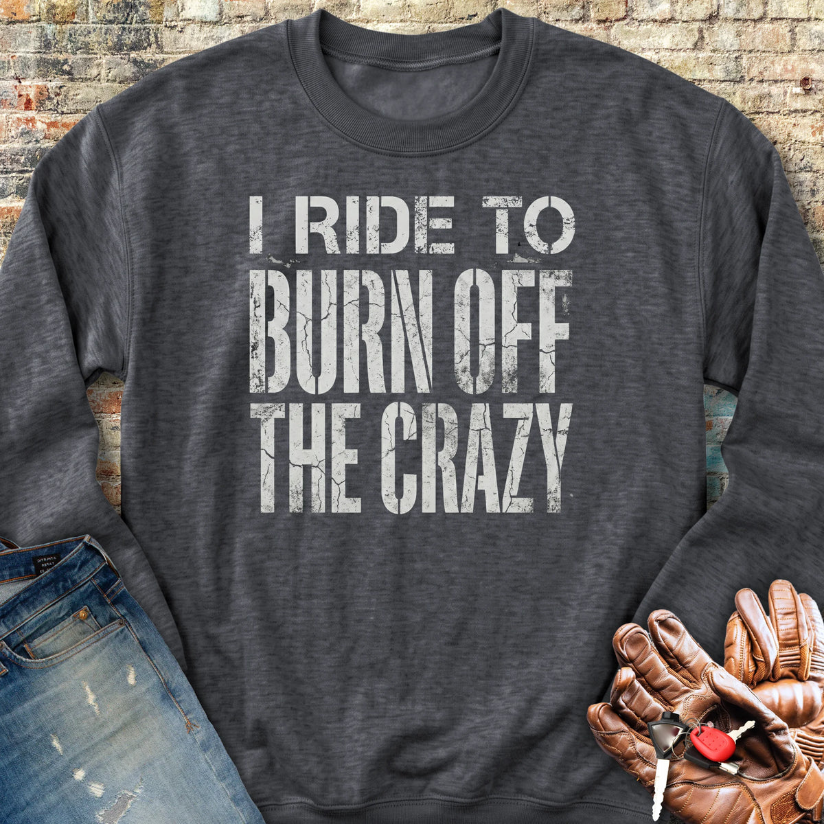 The Crazy Sweatshirt - Dark Heather
