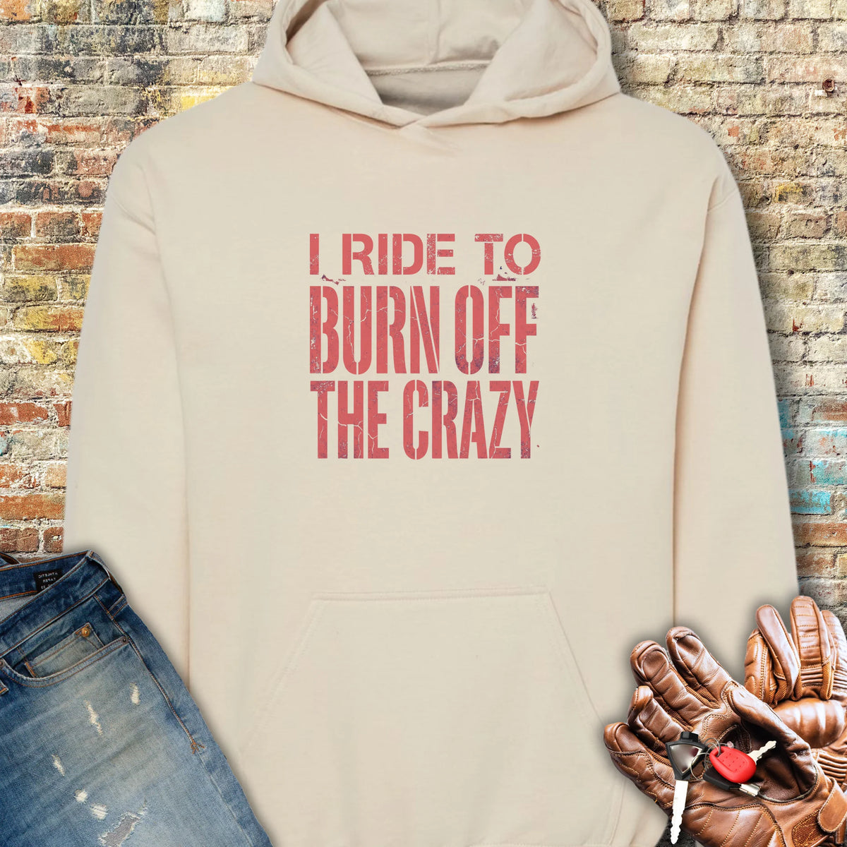 The Crazy Hoodie - Sand