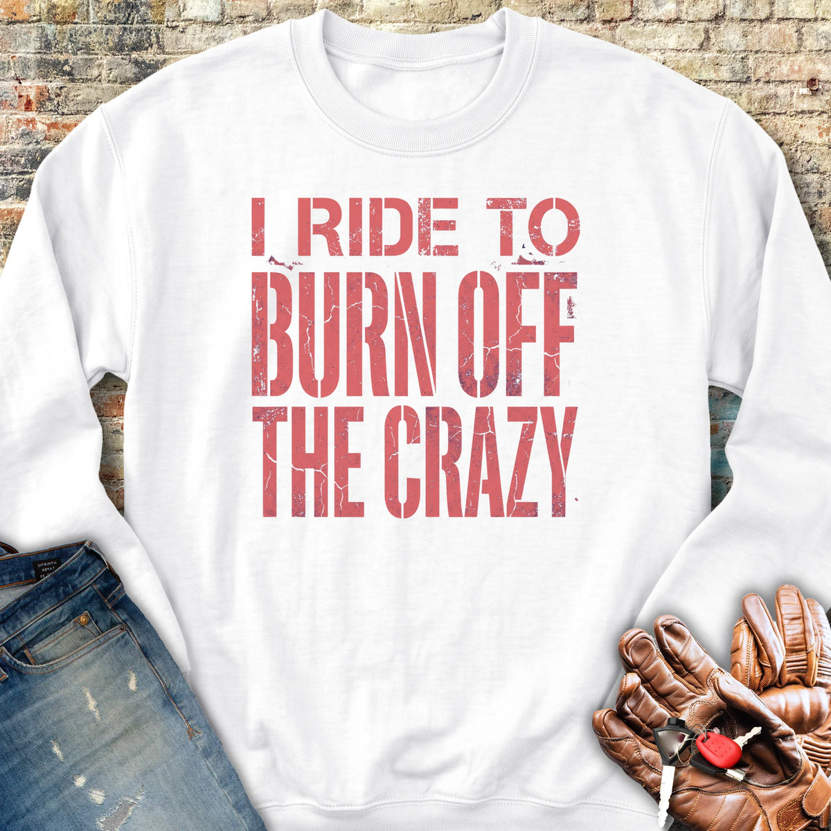 The Crazy Sweatshirt - White