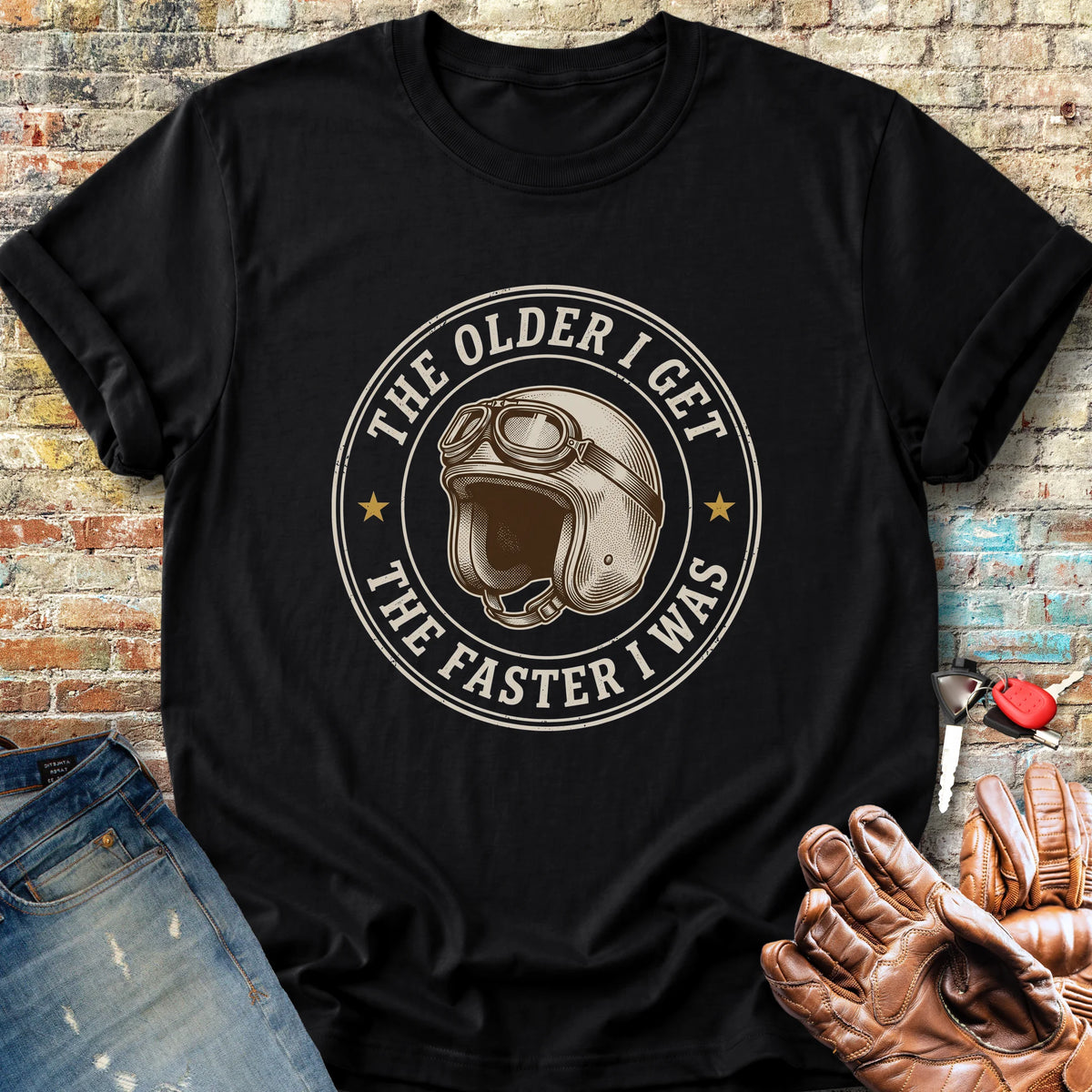 The Faster I Was Classic T-Shirt - Black