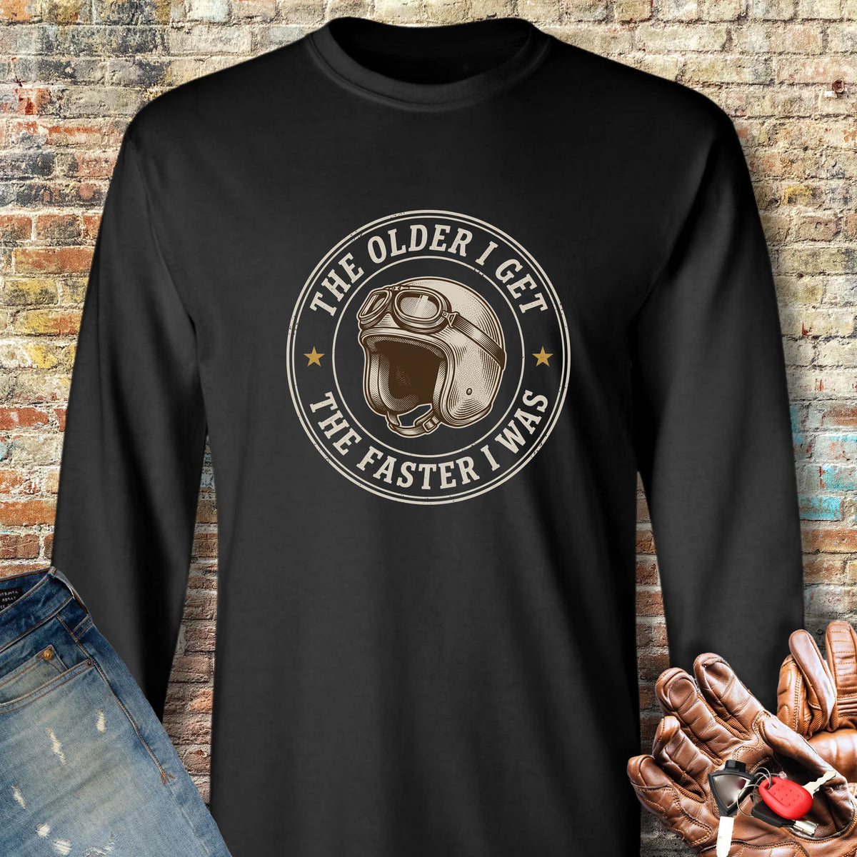 The Faster I Was Long Sleeve T-Shirt - Black