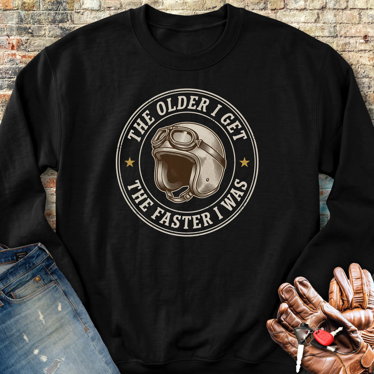 The Faster I Was Sweatshirt - Black