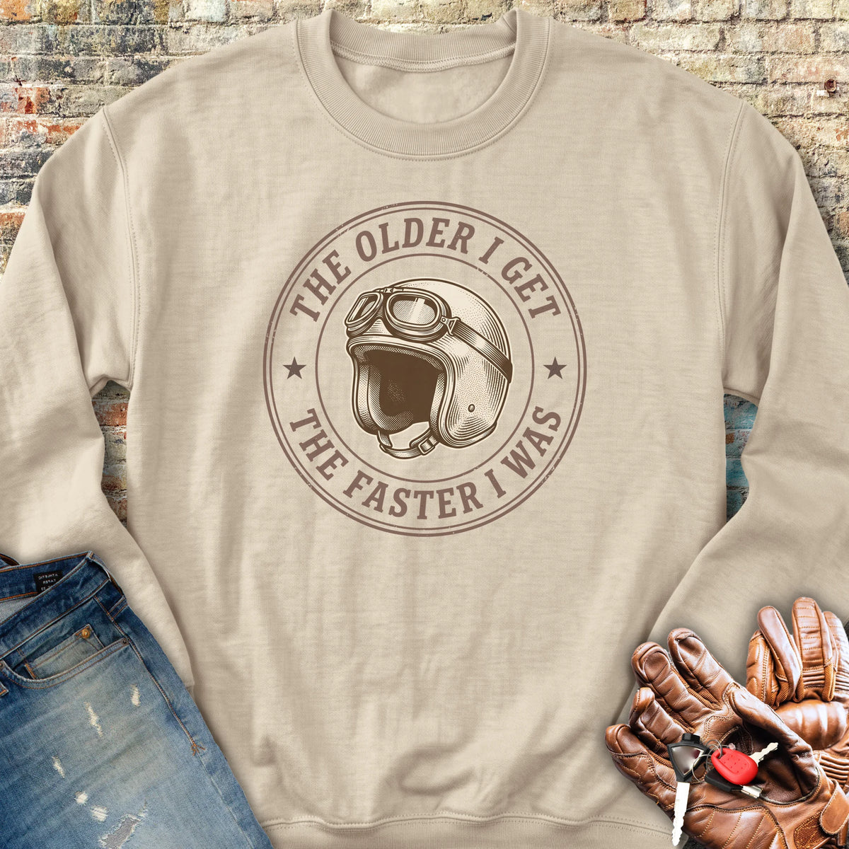 The Faster I Was Sweatshirt - Sand