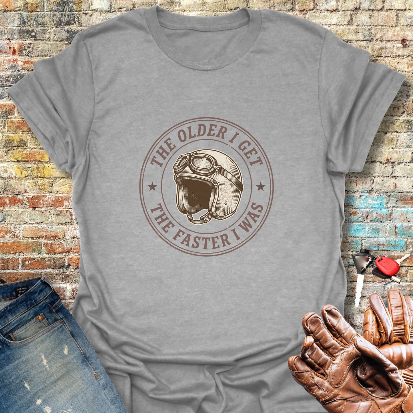 The Faster I Was T-Shirt - Sport Grey