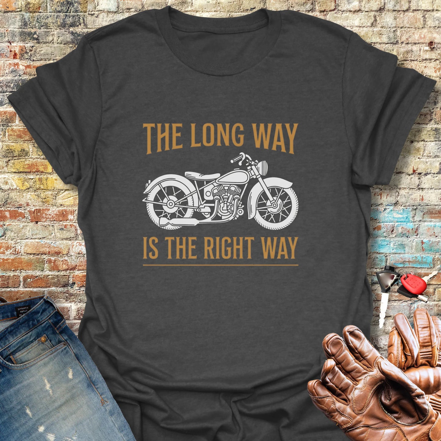 The Long Way T-Shirt - Dark Heather