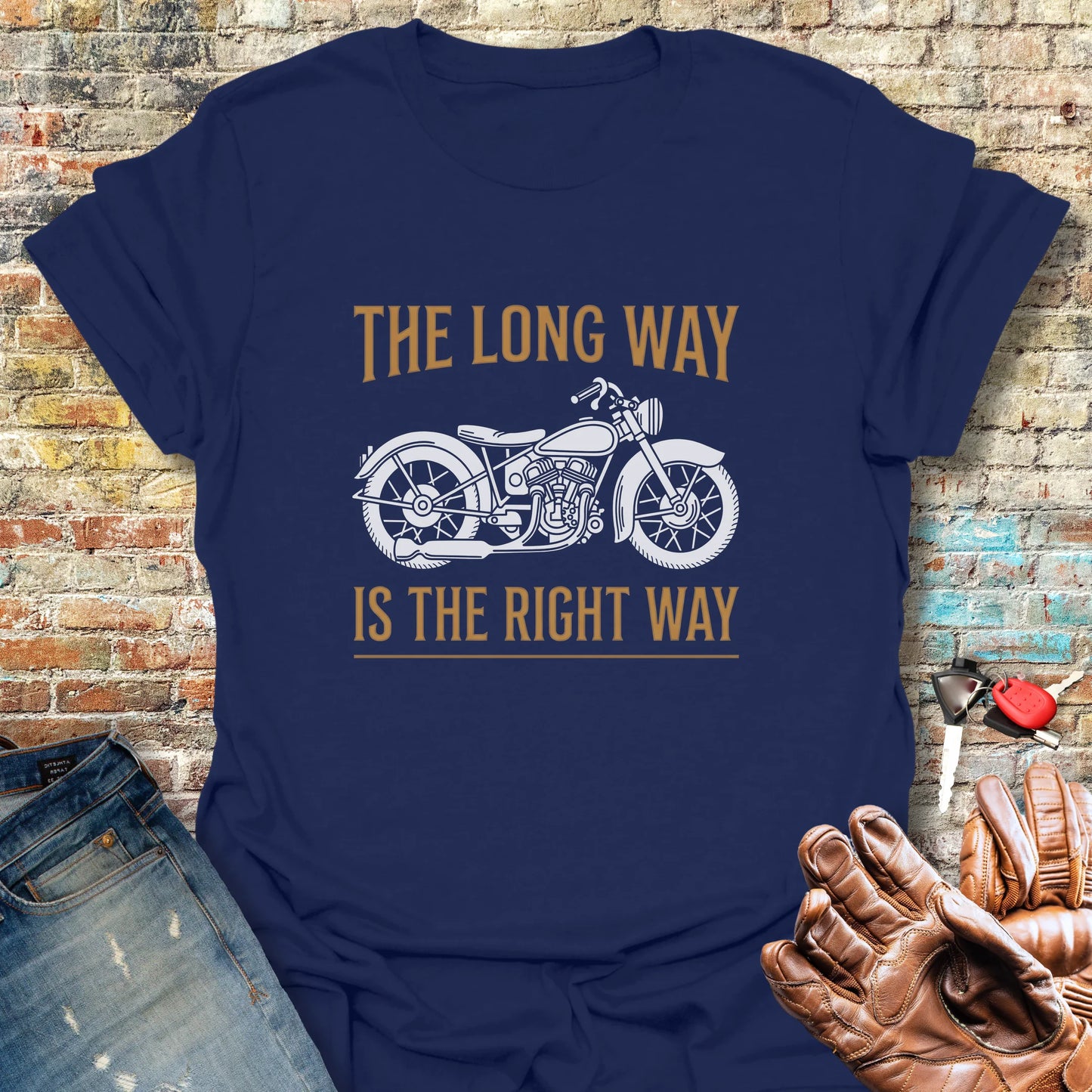 The Long Way T-Shirt - Navy